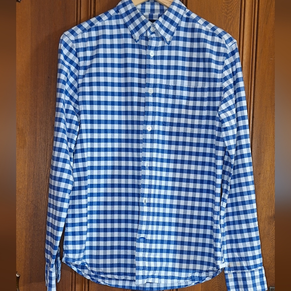 Gap Original Fit Blue and White Check Shirt